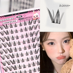 10 Rows of Large Capacity Glue-free False Eyelashes Single Cluster 10-12MM C-curled Natural Self-adhesive false Eyelashes