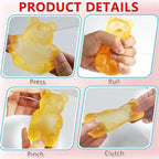 NEEDOH Soft Gummy Bear Fidget Squeeze Toy TPR Sensory Stress Relief Toy Kids Birthday Party Gift