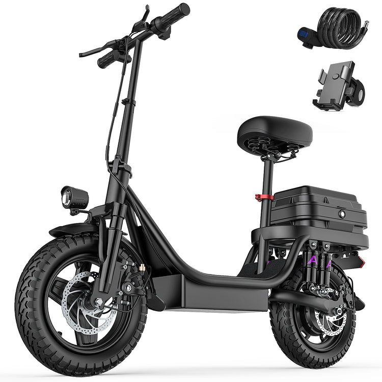 UPlee GQ8 Electric Bike For Adults, Folding Electric Bike, 500W Peak Motor, Scooter EBike With 14" Tire 48V 15AH Battery