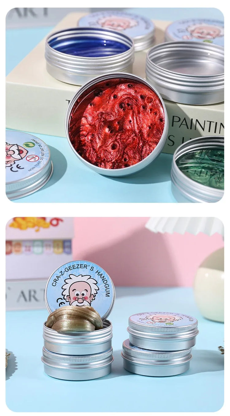 New Stress Relief Toys Old Man Liquid Squishy Transparent Crystal Slime Fluffy Foam Putty Kids Safe Bouncy Stretchy Color Slime