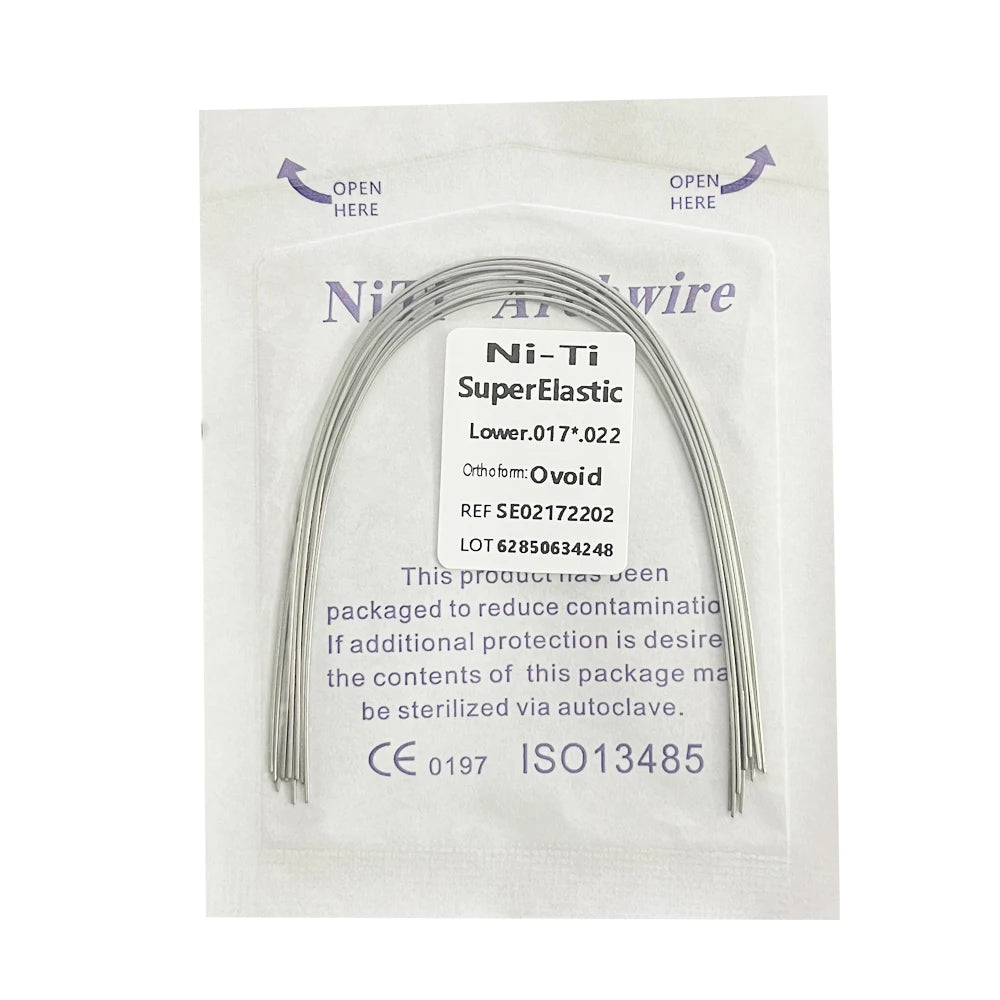 10pcs/Pack AG Dental Orthodontic Arch Wires NITI  Round / Rectangular Oval Form Ortho Arch Wire Dentist Tool