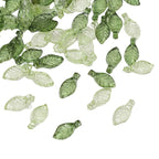 100pcs Acrylic Mini Small Tree Leaf Hand Beaded DIY Handmade Necklace Earrings Loose Bead Separated Bead Jewelry Accessory Mater