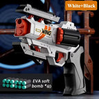 Novel Transform Pistol Toy Safe Foam Bullet Material Interactive Shooting Play Toy For Children Daily Leisure Game