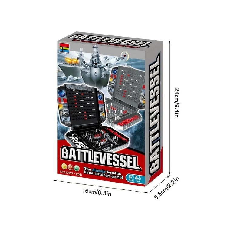 Two Player Black Battleship Naval Battle Board Game - Get an Engaging Naval Battle Experience through Strategy Games