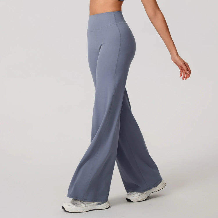 Ctenkevet High Waist Wide-Leg Yoga Joggers for Women Autumn Casual Outdoor Sweatpants Female Straight Tracksuit Bottoms
