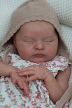 NPK Clearance Ready To Ship 20inch Reborn Doll Kit Laura Unfinished DIY Doll Parts with cloth Body  Fresh Color