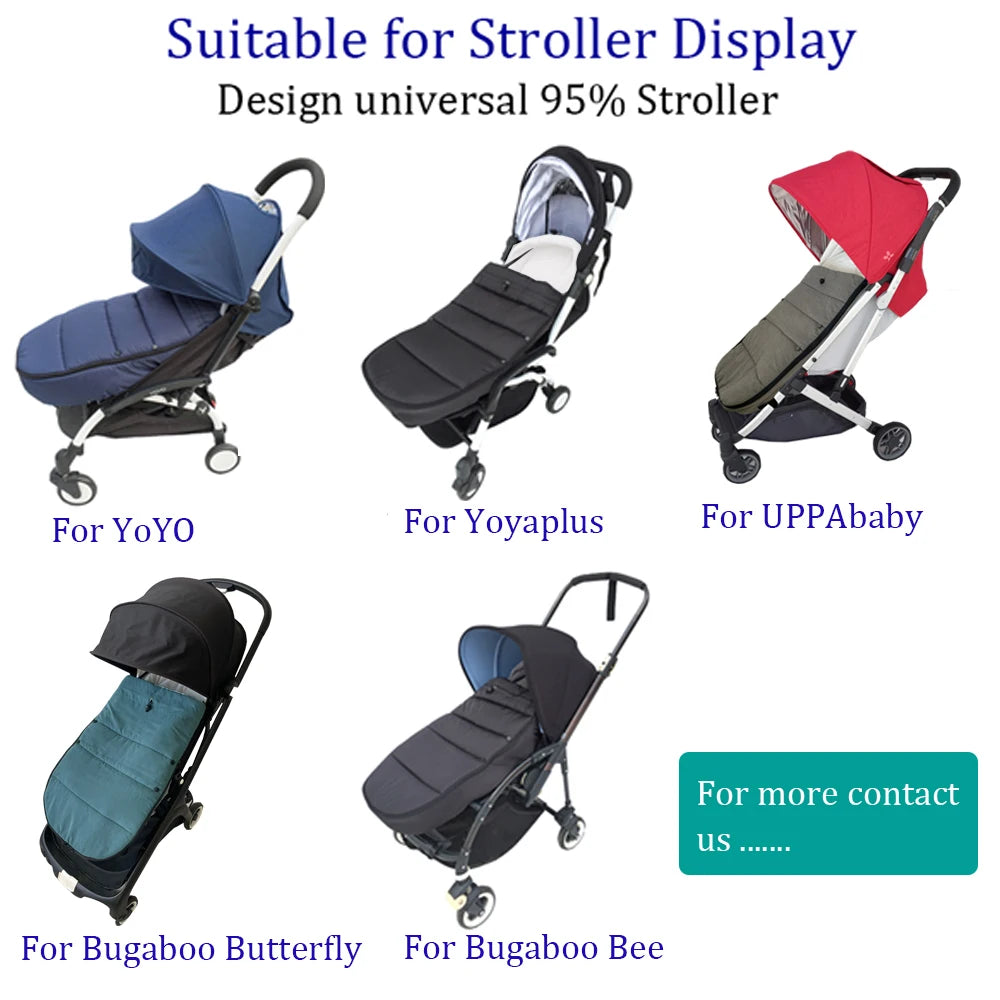 Universaln Stroller Footmuff Compatible with all YOYO Strollers and Bugaboo strollers - Windproof, Waterproof & Thermal Warm