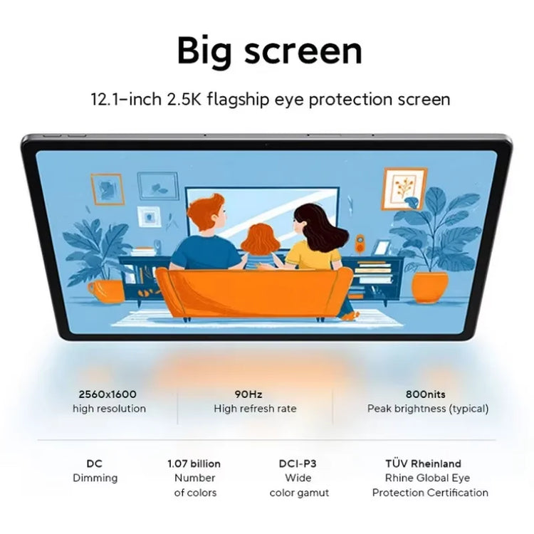 CN version Lenovo Xiaoxin Pad 12.1 2025 Tablet MediaTek Dimensity 6400 12.1 inch 90Hz 10200mAh 45W Charging MTK Wifi Android Pad