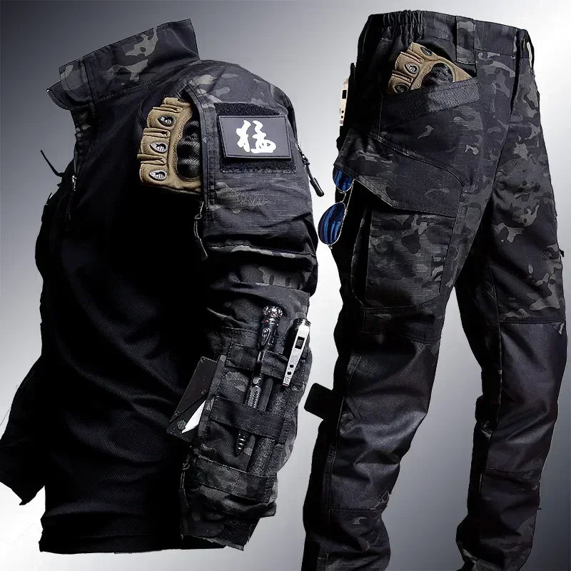 Tactical Suits Men Airsoft Hunting Clothes Paintball Military Sets Assault Shirts Special Forces Pants Outdoor Combat Uniform