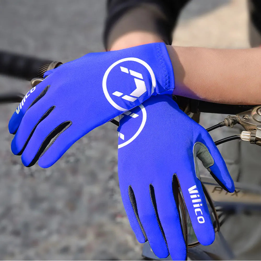 Touch screen long all finger gel sports bicycle gloves MTB road bike riding racing men's and women's bicycle gloves