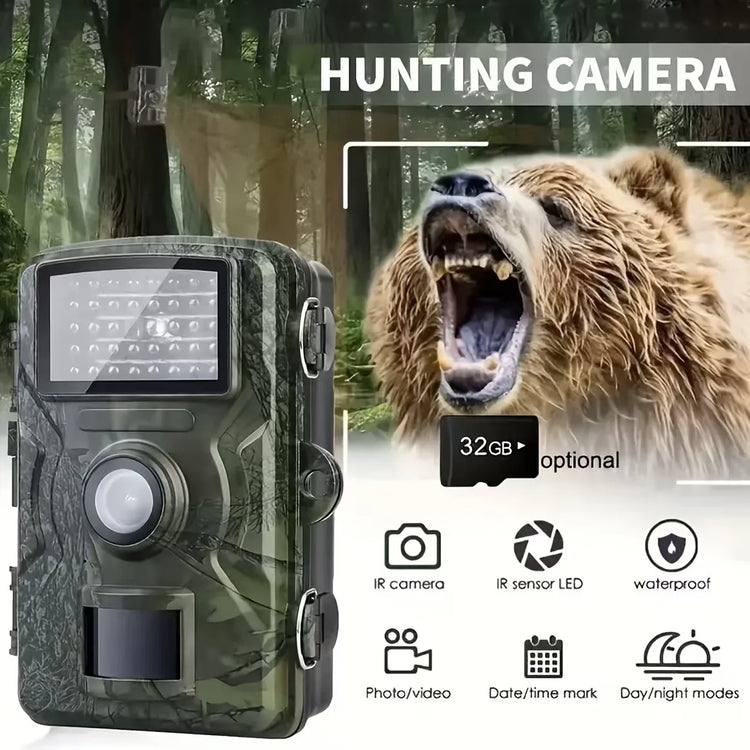 Hunting Trail Camera Infrared Night Vision 16MP 1080P 940nm Motion Activated Trigger Security Cam Outdoor Wildlife Photo Trap