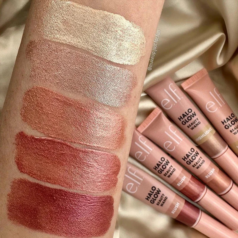 Elf Halo Glow Blush Contour Liquid Contour Blush Stick for Defined Shadows Matte Glow Primer Moisturizing Natural Face Cosmetic