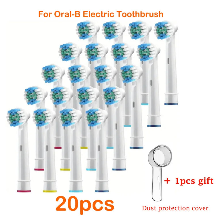For Oral-B Dupont Bristle Electric Toothbrush Heads Whiten Teeth Daily Clean Soft Care Teeth Function D100 D25 D30 4/8/16pcs