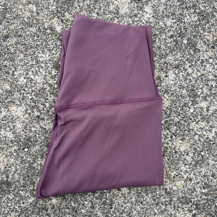 Solid Color High Waist Yoga Legging soft Women Sport Pant Tight Butter Athletic Gym Comprehensive Training Jog Back Waist Pocket