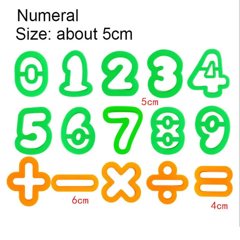 Playdough Tools Play Dough Set For Kids Letters Numbers Symbols Cutter Roller Alphabet Playdough Stamps Clay Accessories DIY Toy