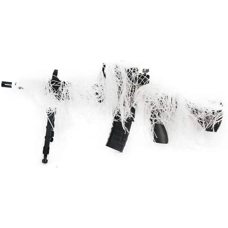 Jungle/Desert/Snow Ghillie Rifle Cover Wrap Synthetic w/Elastic Strap Camouflage Airsoft Hunting Blind Ropes 1.4M CS Gun Wraps