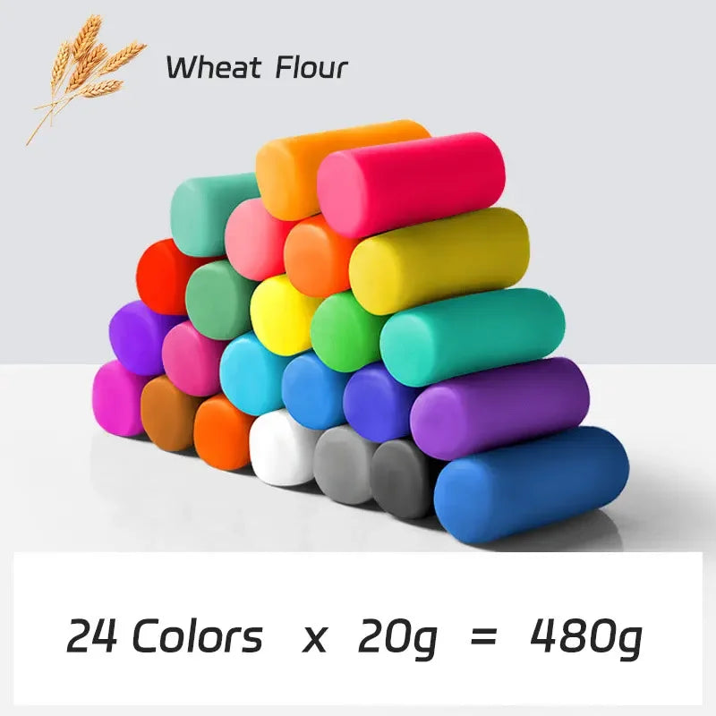 Kids Montessori Wooden Play Dough Stampers Tools Weather Insect Nature Stamps Playdough Fun Activity for Children Sensory Toys