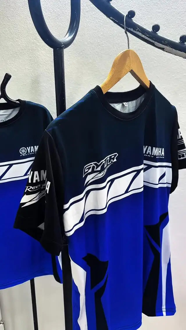 2026 Latest Yamaha GYTR Factory Team Crew Neck Quick-Dry Riding T-Shirt Summer Men's Off-road Motorcycle Locomotive Short-Sleeve