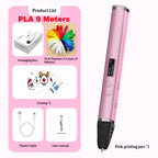 Professional 3D Print Pen Competition Level OLED Display 3D Printing Pens With PLA Filament 3D Doodling Making Detachable Design