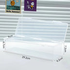 Clear Plastic Compartmentalized Organizer Box Holds 550+ Game Cards Storage Box With Adjustable Divider For Cards