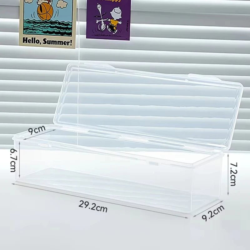 Clear Plastic Compartmentalized Organizer Box Holds 550+ Game Cards Storage Box With Adjustable Divider For Cards