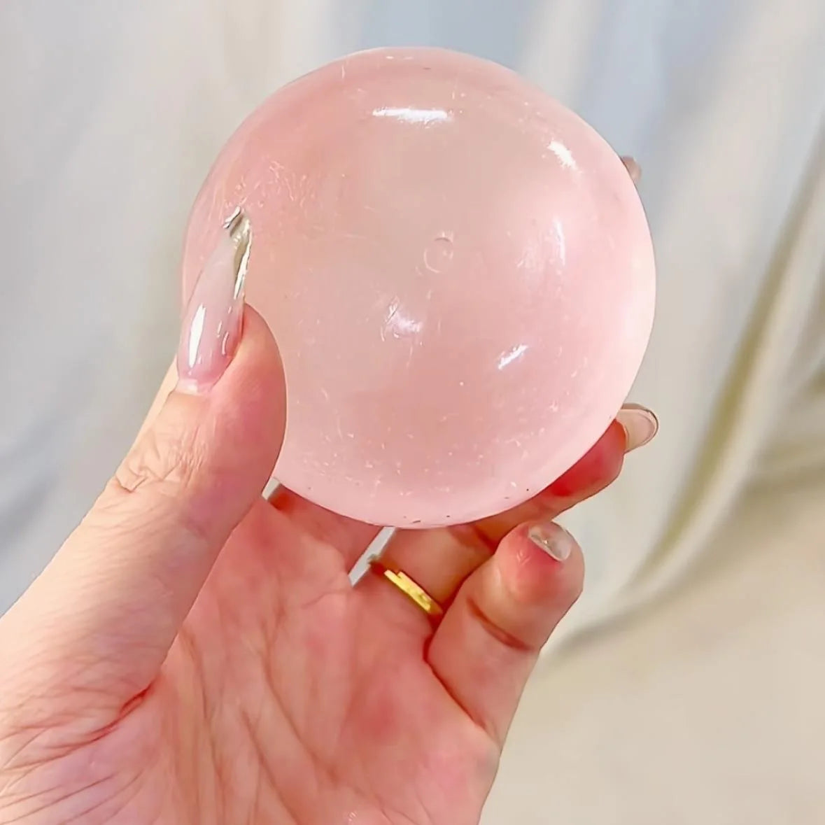 6cm Pink Blue Coconut Oil Handmade Ball Malt Sugar Manual Ice Transparent Malleable Diy Slow Rebound Cute Stress Relief Toy Gift