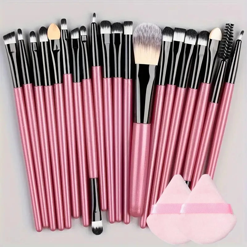 Makeup Brush Set 20Pcs Kit Soft Fluffy Eye Shadow Brushes Cosmetic Foundation Powder Highlighter Blending Beauty Tool Beginners