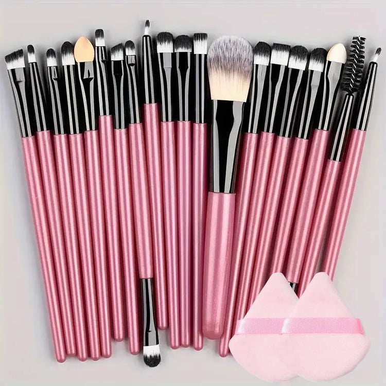Makeup Brush Set 20Pcs Kit Soft Fluffy Eye Shadow Brushes Cosmetic Foundation Powder Highlighter Blending Beauty Tool Beginners