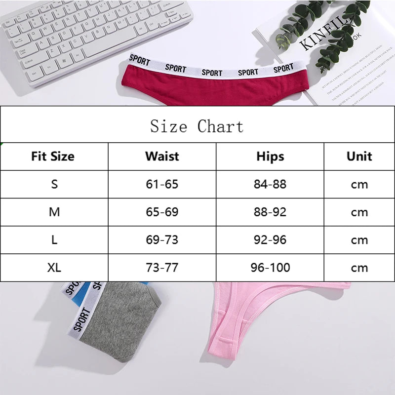 FINETOO 14 Pack Women's Cotton Thong Low‑Rise Elastic Panties SPORT Letter Waistband Briefs Breathable Soft Ladies Underwear No‑Show Daily Sports Wear Multipack S‑XL