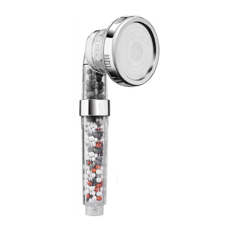 New 3 Modes Filtered Shower Head for Hard Water Handheld High Pressure Showerhead with Mineral Stones Eco Spa Bathroom Shower
