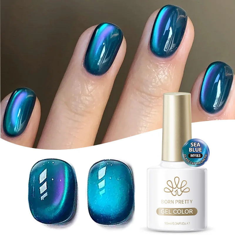 BORN PRETTY 10ml Brown Purple Black Red Cat Magnetic Gel Polish Manicure Soak Off UV Gel Nail Art Varnish Autunm Winter Nails