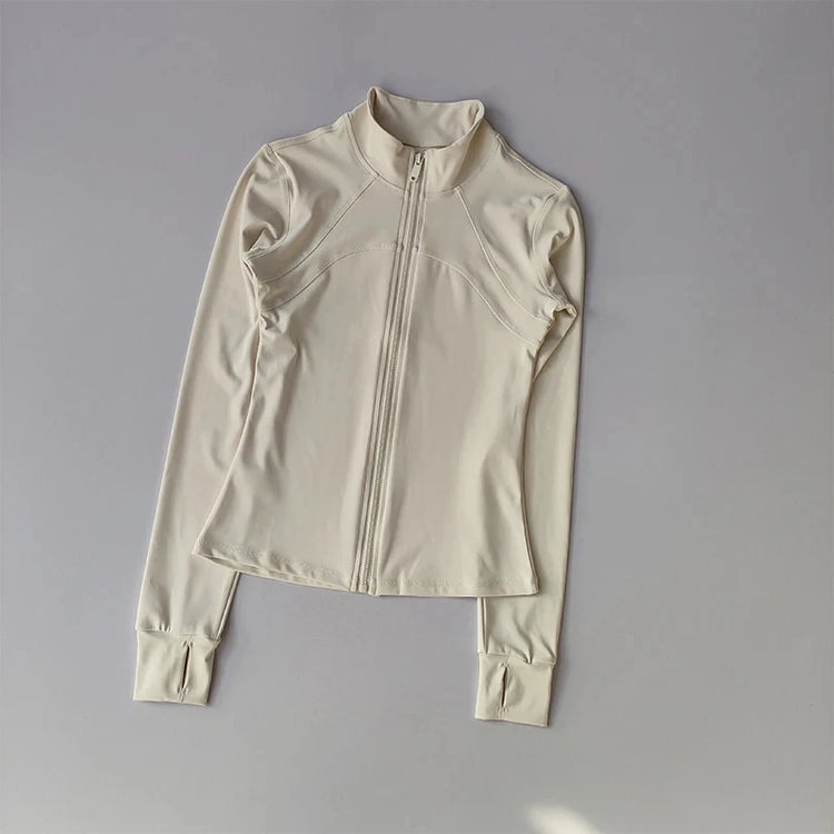 Women's Sports Jackets Quick-drying Running Training Coat Fitness Top Gym Jacket Long Sleeve Sports Jacket Workout Sweatshirt
