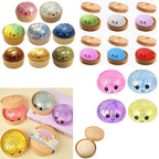 100+ Pieces Assorted Squishy Figures Blind Box Surprise Toy Slow Rising Soft Fidget Toys Featuring Moai Head Panda Rabbit Stress