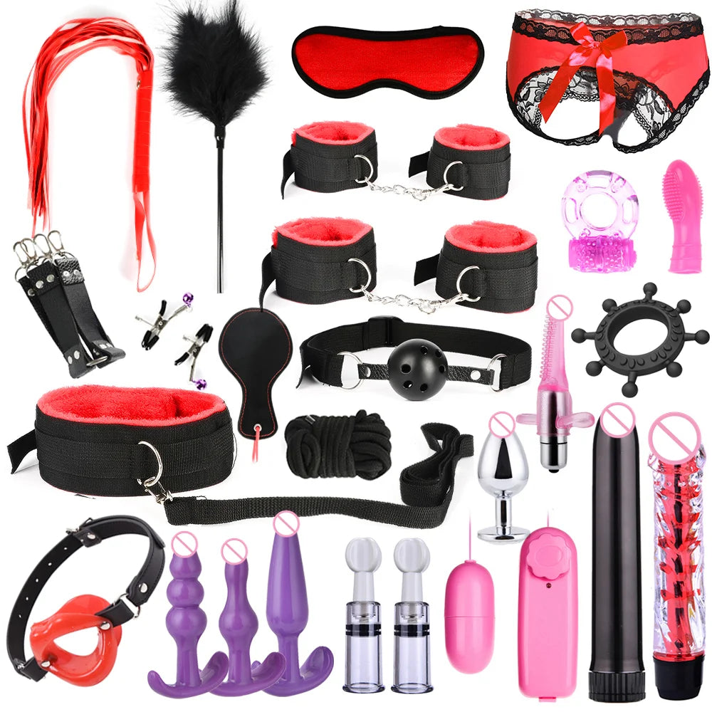 Sex toys for women BDSM sexual couples kit Adult Sexy Toys sexyshop erotic accessories handcuffs for session Anal plug sex game
