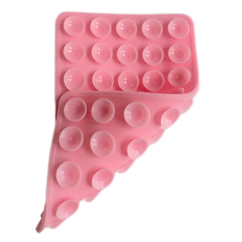 Silicone Mobile Phone Fixing Suction Cup Double Sided Fixed Pad Car Mounted Bracket Phone Case Universal Anti Slip Suction Cup