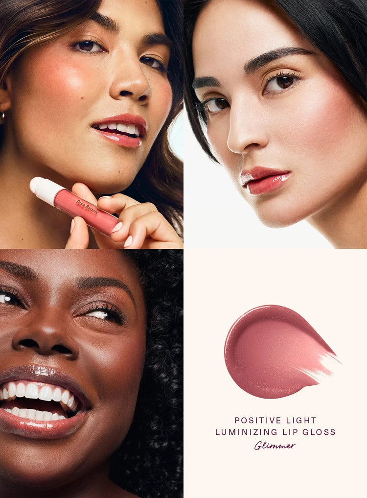 Rare Beauty Lip Gloss Waterproof Non-Stick Cup Lip Glaze Beam Smudge Proof Not Fade Matte Blusher Cream Bronze Contour Liquid