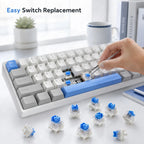 20/50/100pcs Keyboard Switch Keyboard Clicker Key 3 Pin Tactile Switch For Replacement Mechanical Keyboard Accessories