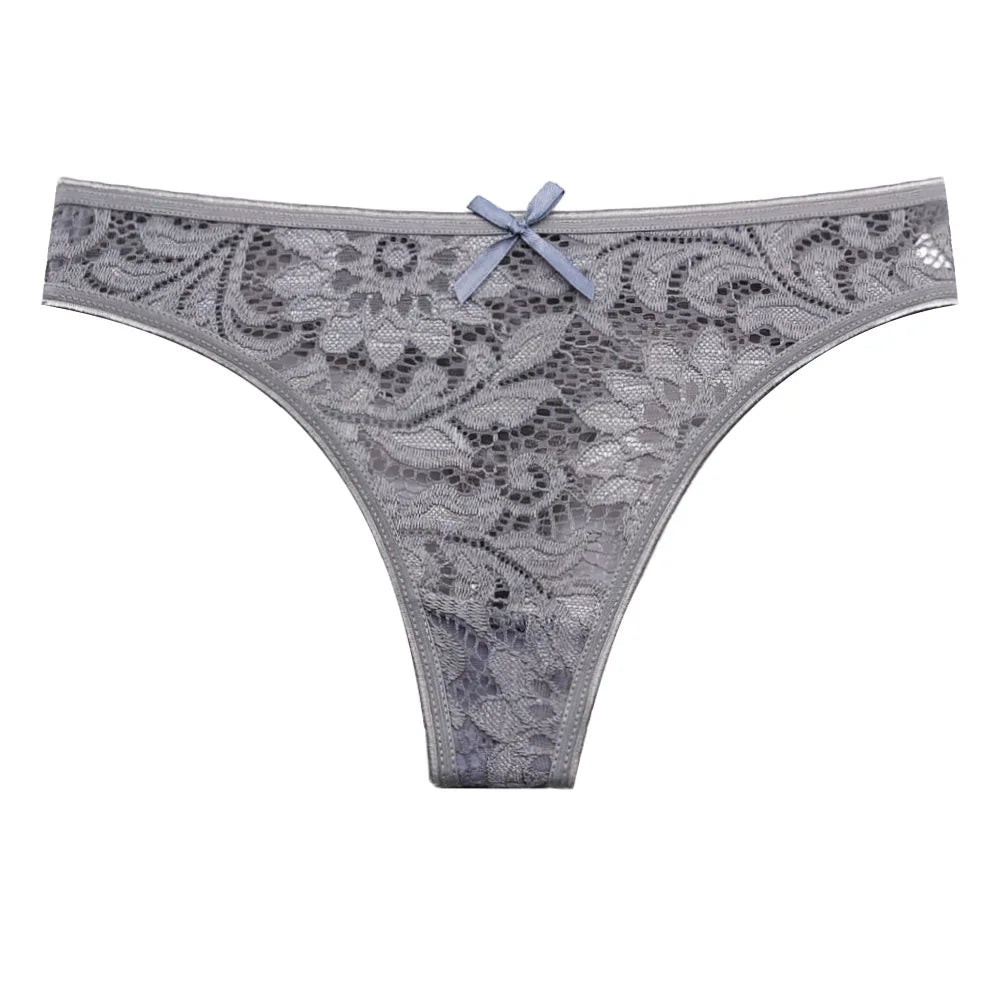 5 PCS/Set Sexy Lace Thongs Low Waist Underwear Women G-string Underpants Lady Bikini Panties Female Sexy Lingerie M-XL