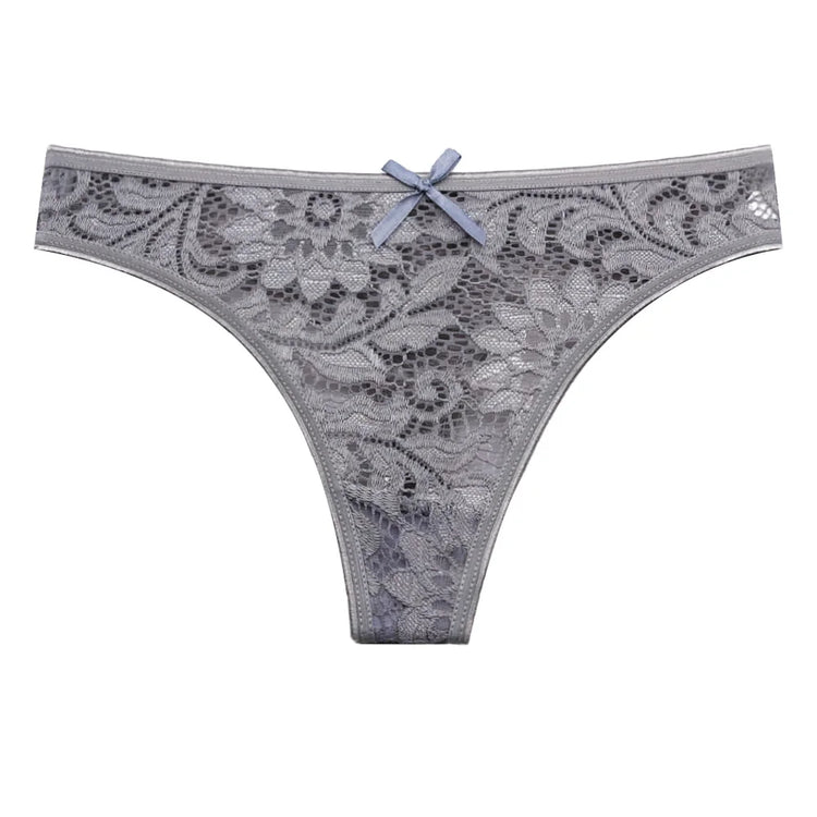 5 PCS/Set Sexy Lace Thongs Low Waist Underwear Women G-string Underpants Lady Bikini Panties Female Sexy Lingerie M-XL