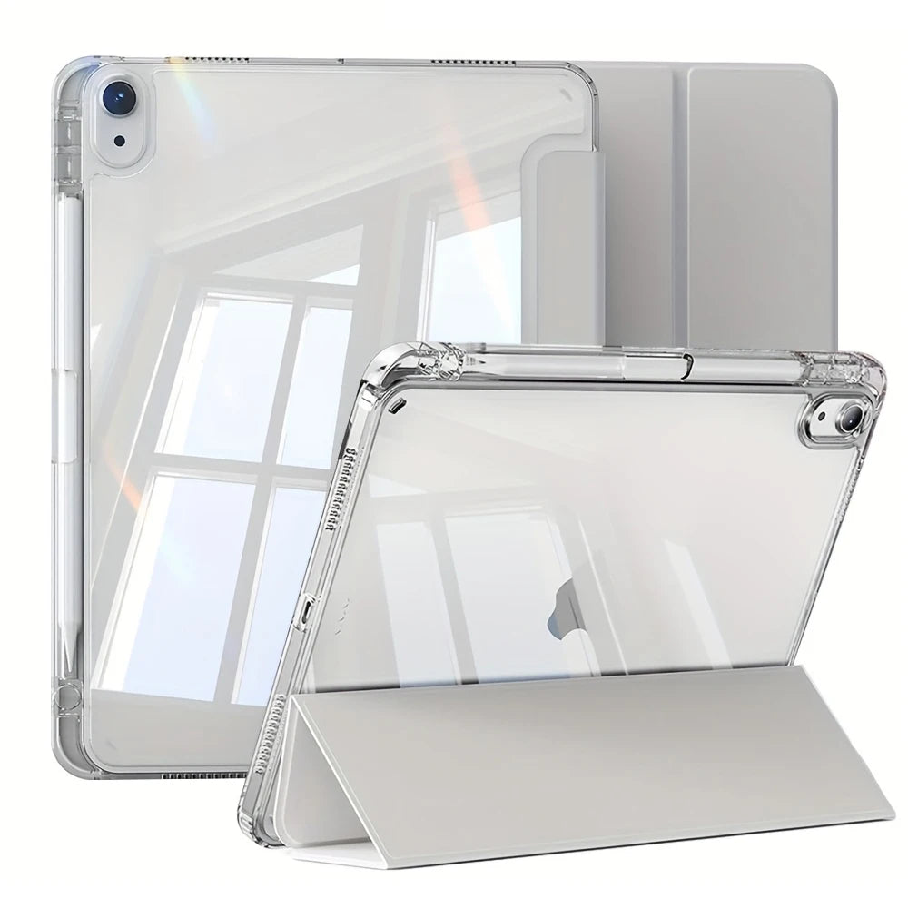 Case For iPad 2025 A16 Air Pro 5 6 7 8 9 10th 11th Generation Clear Acrylic Case 8.3 9.7 10.2 10.5 10.9 11 12.9 13 inch Cover