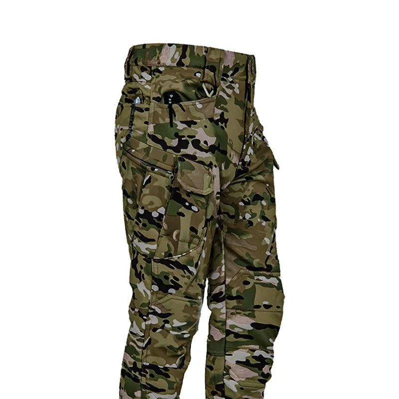Men's-Slim-Fit-Tactical-Work-Pants-with-Multiple-Pockets,-Windproof-and-Waterproof,-Suitable-for-Winter-Outdoor-Hiking-Pants