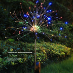 LED Solar Firework Lights Garden Decoration Fairy Lights Waterproof Outdoor Dandelion Lawn Lamp for Garden Landscape Lawn Decor