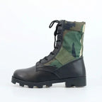 Lace Up Waterproof Outdoor Shoes Breathable Canvas Camouflage Tactical Combat Desert Ankle Boots Men Boots