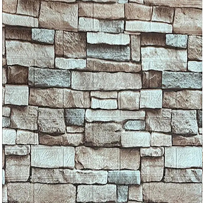 Decorative Waterproof and Moisture-Proof Self-Adhesive Wallpaper Retro Style Home Decor Bedroom Living Room Background Wall
