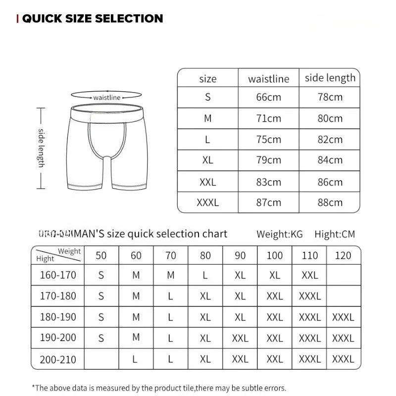 ETHIKA 1Pcs Men Underwear Boxers Breathable Mesh Crotch Man Underpants Plus Size Mens Panties L-3XL Printed Men's Boxers Briefs