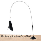 Interactive Cat Toy Handfree Cat Stick Kitten Playing Teaser Wand Toy Suction Cup Feather Wand Pet Supplies Simulation Feather