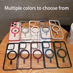 Luxury For Magsafe Transparent Case For iPhone 17 16 15 14 13 12 11 Pro Max Plus Air Magnetic Wireless Charge Cases Clear Cover