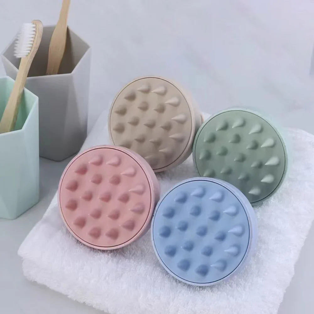 Silicone Shampoo Brush Head Scalp Massage Tool
