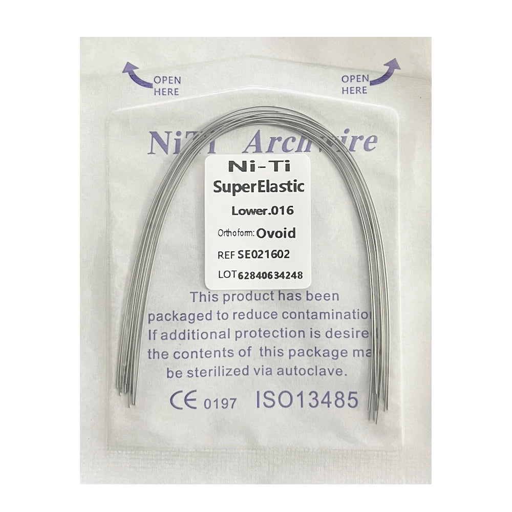 10pcs/Pack AG Dental Orthodontic Arch Wires NITI  Round / Rectangular Oval Form Ortho Arch Wire Dentist Tool