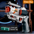 Novel Transform Pistol Toy Safe Foam Bullet Material Interactive Shooting Play Toy For Children Daily Leisure Game